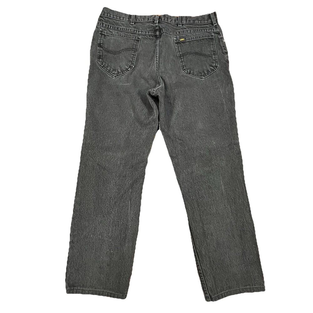 Lee Jeans 34x29 Black Straight Made USA Vintage